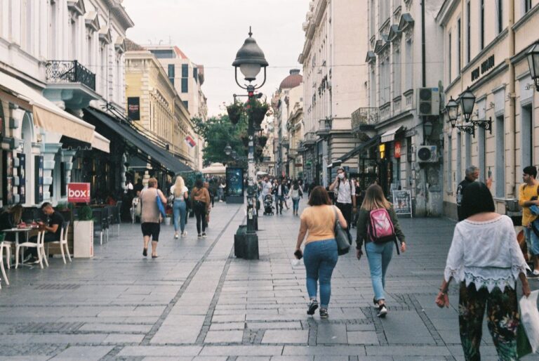 family travel europe street