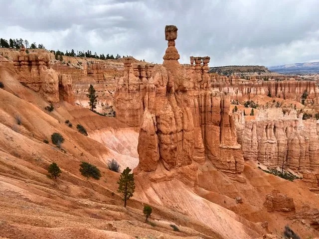 view of the hoodoos at Bryce Canyon National Park, Utah