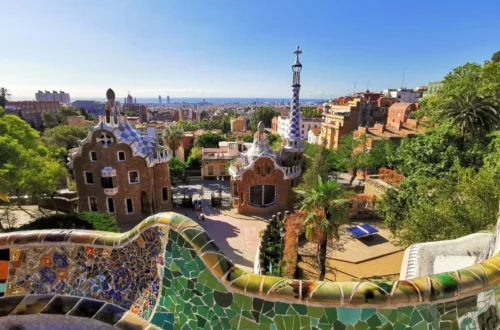 Park Güell in Barcelona, Spain