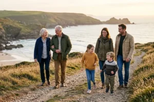 Multi-generational family enjoying a vacation together